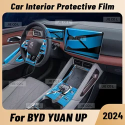 Anti-scratch Car Interior Center Console Media Dashboard Navigation TPU Protector Film For BYD YUAN UP 2024 2025 Accessories