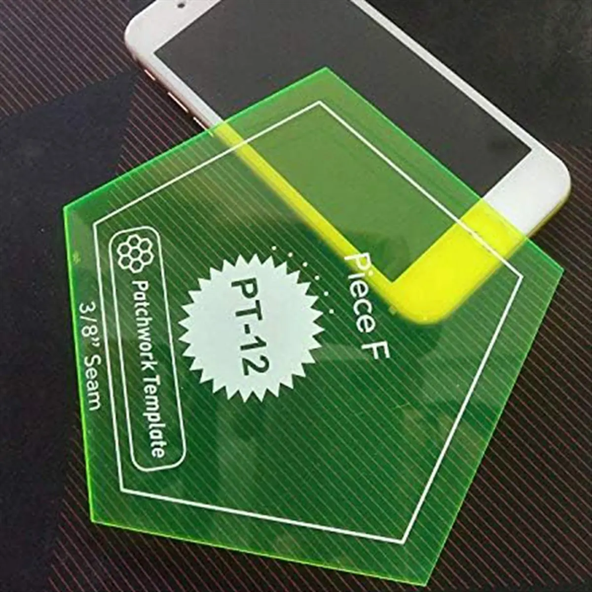 مجموعة من 12 قطعة من قوالب لحاف الورق الإنجليزي المرقعة/الإنجليزية، قالب الخياطة اليدوية أداة خليط مثلثة ماسية-A73M