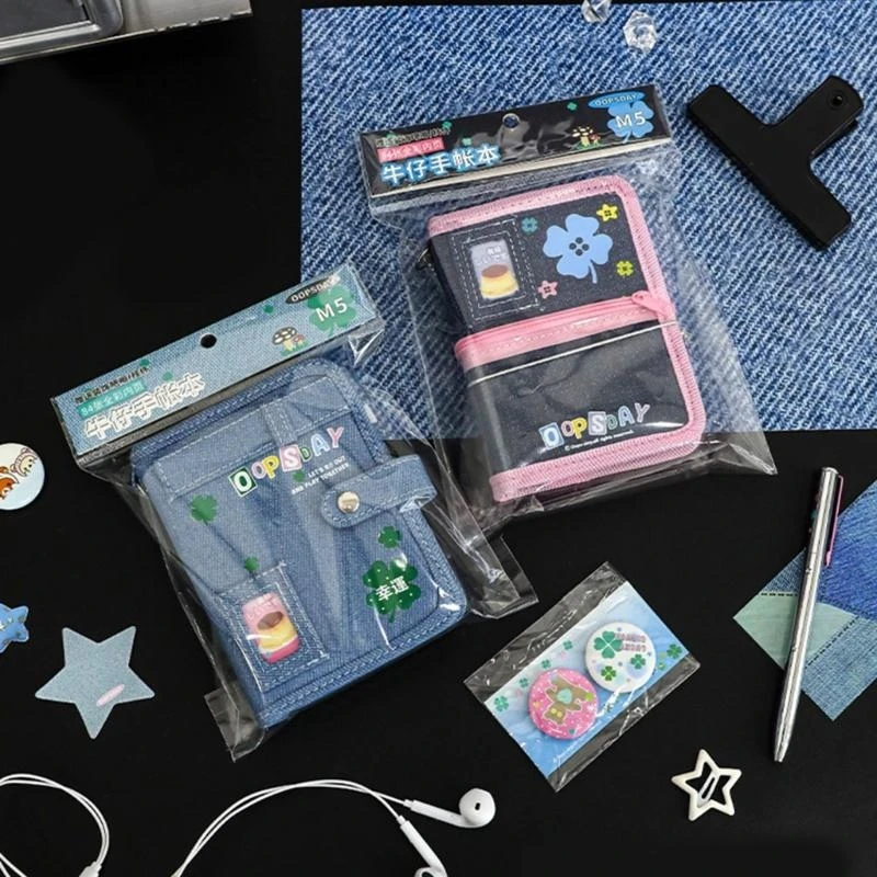 DXAB Small Notebook Scrapbook Journal Notepad Sweet Clovers دفتر للطلاب