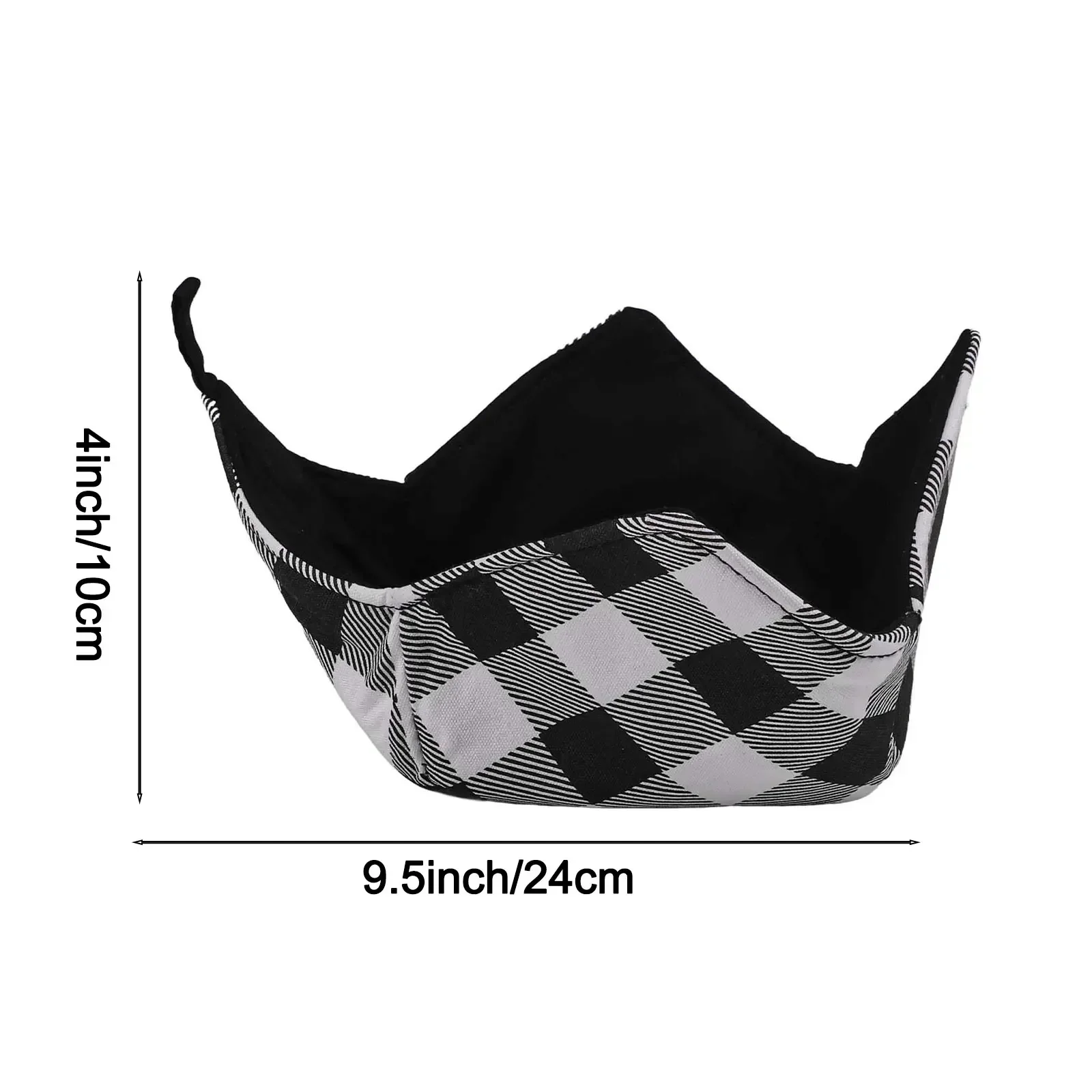 Microwave Safe Bowl Cozy Holder with Sponge and Polyester Protect Hands and Counters from Heat During Microwave Use