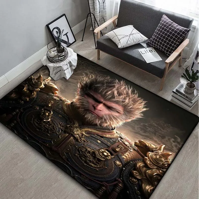 Goku，M-Monkey King ,Carpet Rug for Living Room Bedroom,Kitchen Doormat Bathroom Anti-slip Floor Mat