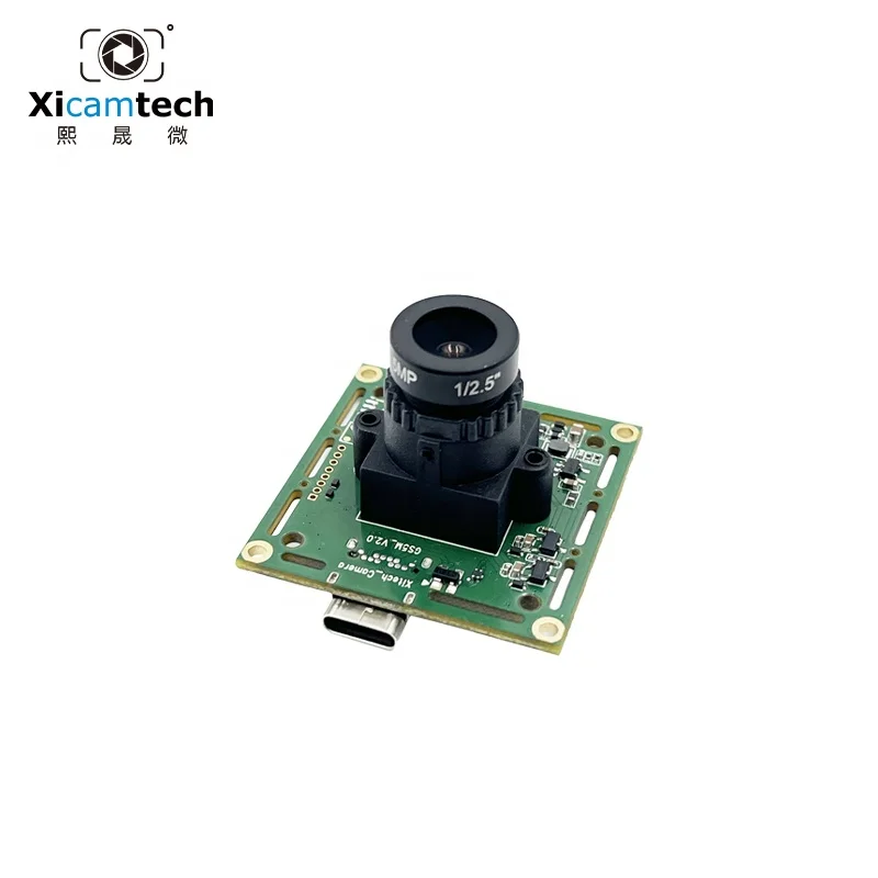 5MP Monochrome and NIR USB3.0 Global Shutter Camera Module 2592x1944 30Fps Gesture Recognition for Auto Guide Vehicles Used USB