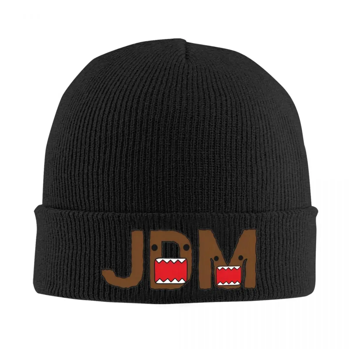 JDM Domo Kun Doll Face Knit Hat Beanie Winter Hat Warm Acrylic Color Cute Funny Caps Men Women Birthday Gift