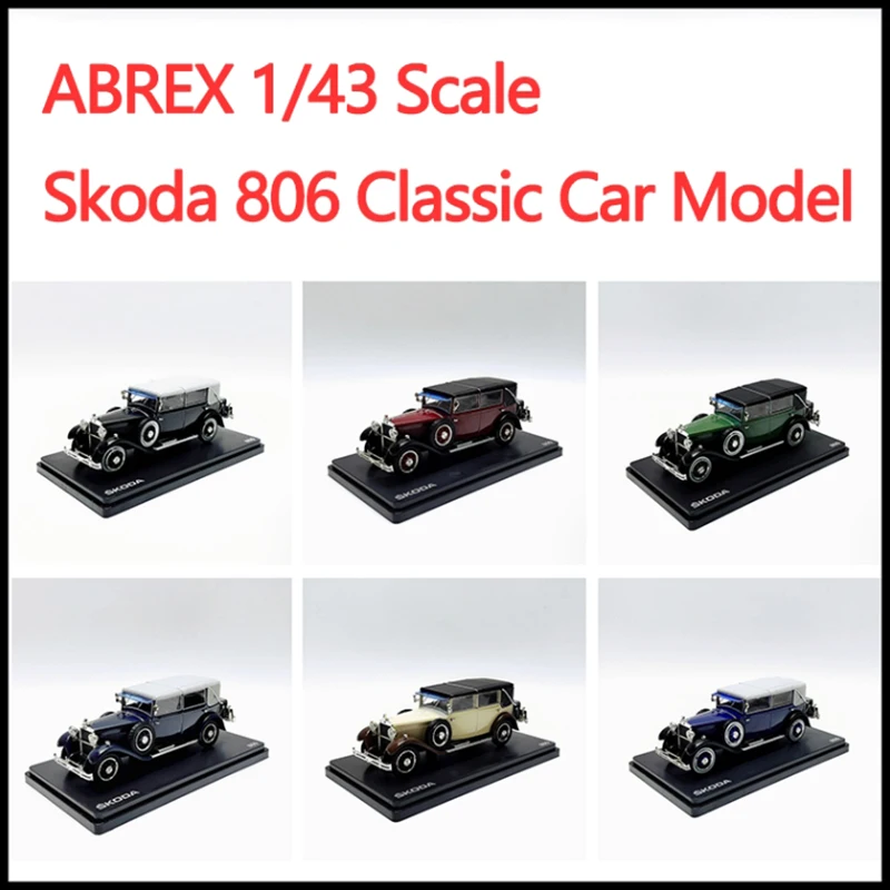 

ABREX 1/43 Skoda 806, винтажный классический автомобиль, имитация сплава, модель автомобиля, статическое украшение, коллекционные предметы, подарочные игрушки