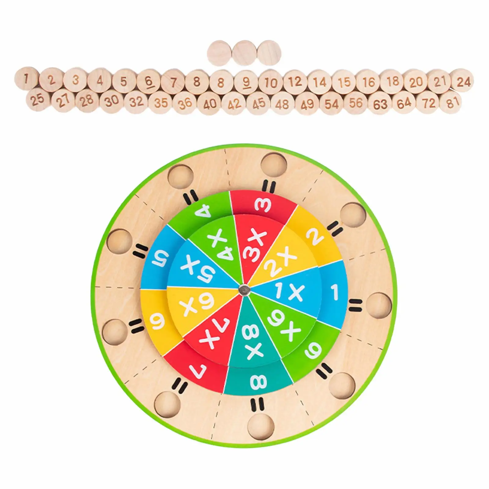 99 Multiplication Table Turntable Multiplication Wheel Toy for Kids Children