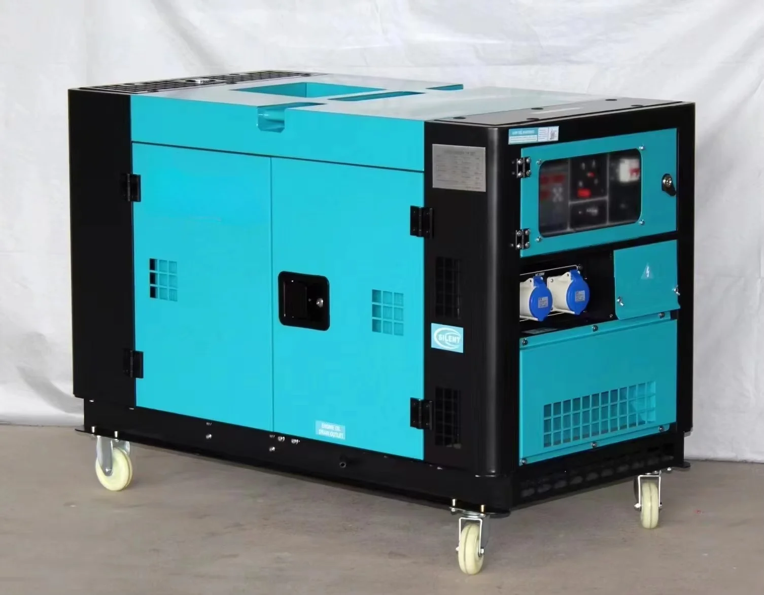 Customized 12KW 15KVA 120V 240V Portable Super Silent Diesel Inverter Generator With Remote Start Home Standby Power
