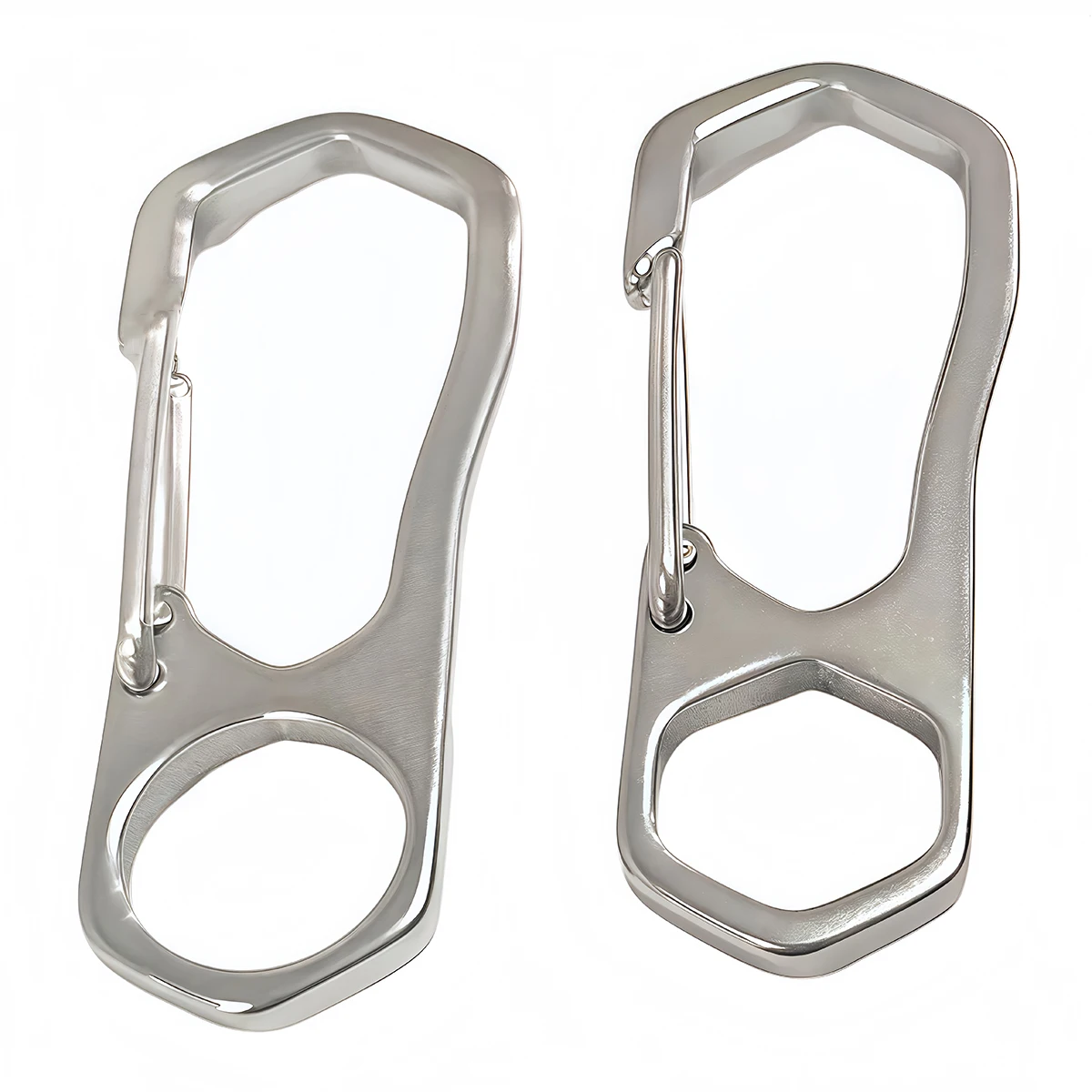 Picture 6: 1-3PCS Stainless Steel Keychain Carabiner Lobster Clasp Buckle Outdoor Camping Spring Snap Hooks Dog Chain Key Chain Tool Clips