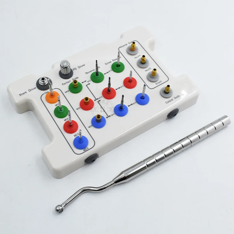 

Стоматологический экстрактор сломанного винта, набор для удаления имплантатов, сверло для удаления зубов, направляющая, набор инструментов для восстановления имплантата