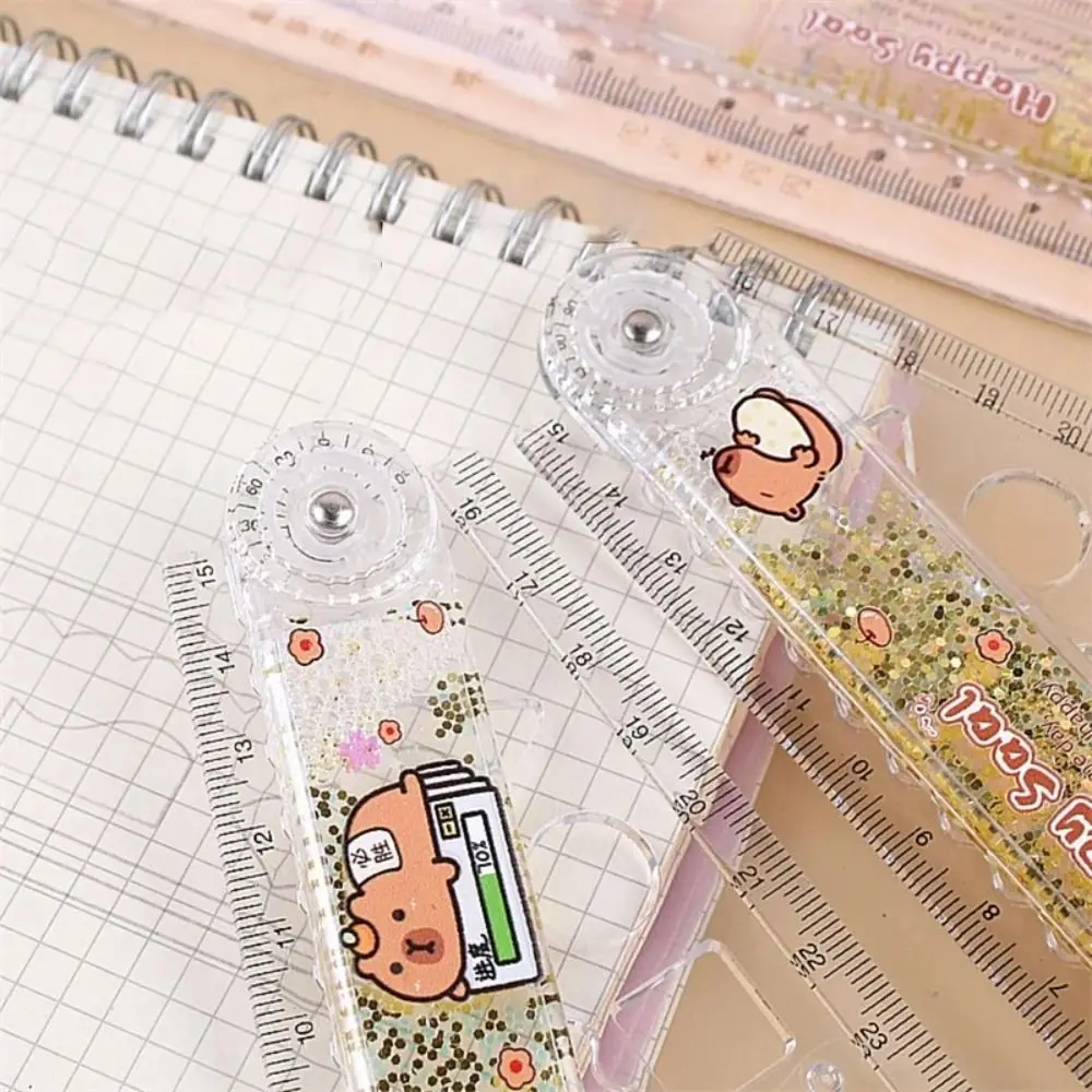 High Quality 30CM Capybara Folding Ruler Multifunctional Drawing Tool Straight Ruler Stationery Ruler Boys/Girls