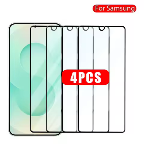 4PCS Full Cover Tempered Glass For Samsung S23 S24 S25 Plus Ultra S21 S20 FE 5G Screen Protector For Samsung A51 A71 A13 A23 A33