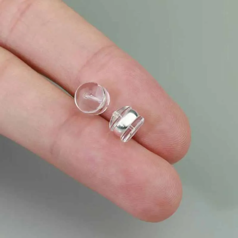 50pcs Rubber Earring Back Stoppers Plugs DIY Earrring Jewelry Making Findings Accessories Earrings Back Plug End Stoppers