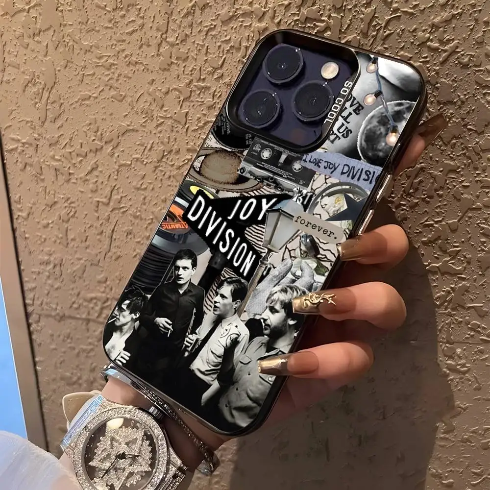 J-Joy Division Band Phone Case For iPhone 16,15,14,13,12,11,Pro,XS,Max,Plus,Mini,SE Black Candy Matte Shockproof Cover - Image 3