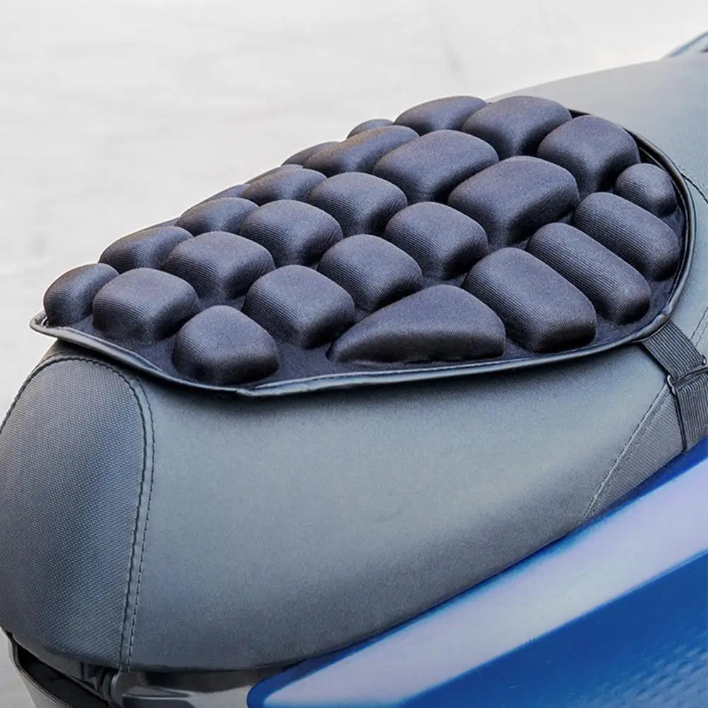 Motorcycle Seat Cushion Black Foam Soft Comfortable Breathable Seat Covers Mats Motorcycles Electric Bike Accessories