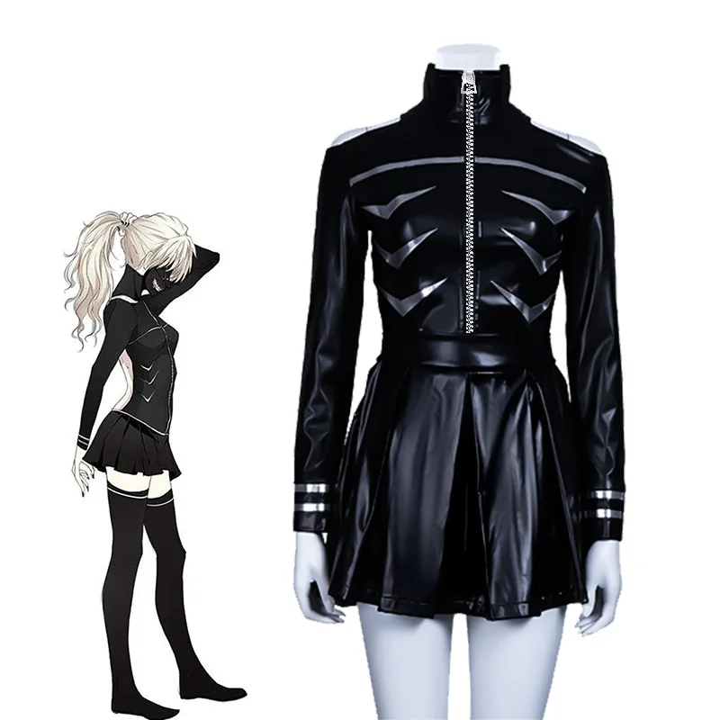 Tokyo Ghoul Touka Kirishima Costume Combats School Uniform Anime Cosplay Game Halloween Party Tights