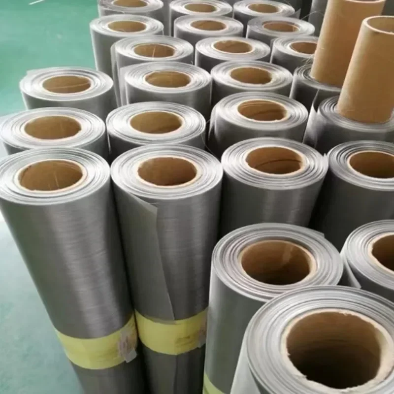 High temperature tungsten mesh shield 100 mesh square tungsten wire braided mesh battery electrode