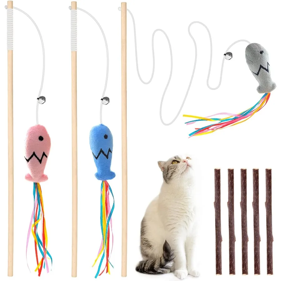 Cat Wand Toy 3Pcs 1…