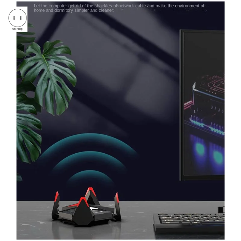 COMFAST-Roteador WiFi Gigabit Tri-Band, Roteador Sem Fio, Repetidor WiFi 6, Impulsionador de Sinal, 5374Mbps