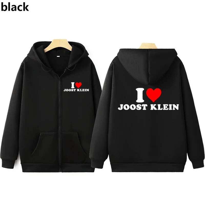 

2024 I Love Joost Klein Men's Printed Full Zip Hoodie, Hip Hop Retro Long Sleeve Harajuku Casual Hooded Sweatshirt,Unisex,Winter