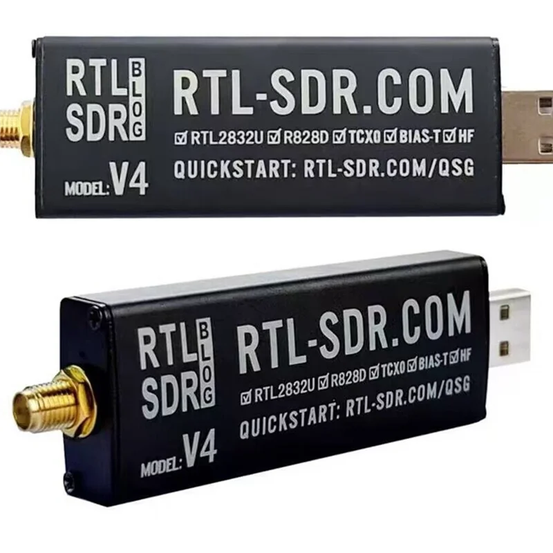 B48A لمدونة RTL-SDR RTL SDR V4 R820T2 ترقية إلى R860T RTL2832U 1PPM TCXO 1PPM TCXO SMA RTLSDR راديو محدد بالبرمجيات مع النمل