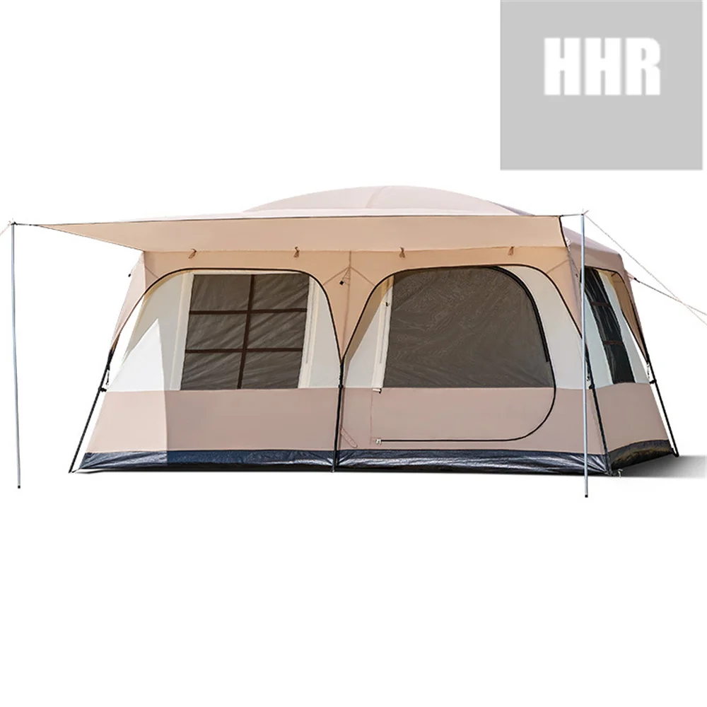 

Windproof Camping Tent Suitable for Family Inside and Outside, Two Layers of Inner Ventilation, Outer Rain Shade, 5-12P