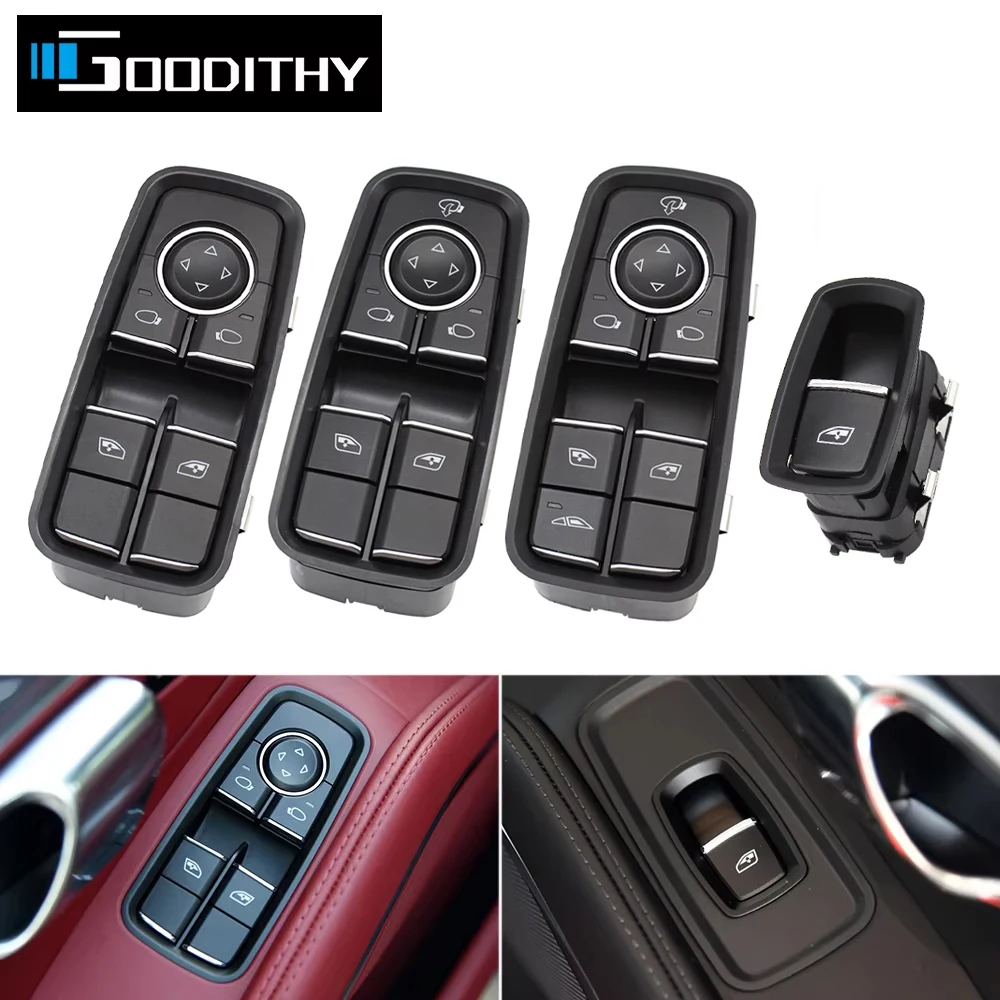 

​Car Front Electric Power Master Window Control Lifter Switch For Porsche Cayman Boxster 991 718 981 982 99161315102, 7PP959855