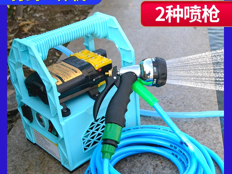 Portable electric spray rechargeable fruit tree medicine sprayer car washing pump double pump disinfection spray