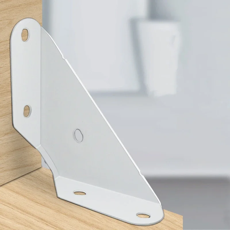 10Pcs Triangular Fixed Angle Code Metal Angle Corner Brackets Furniture Connector Furniture Hardware