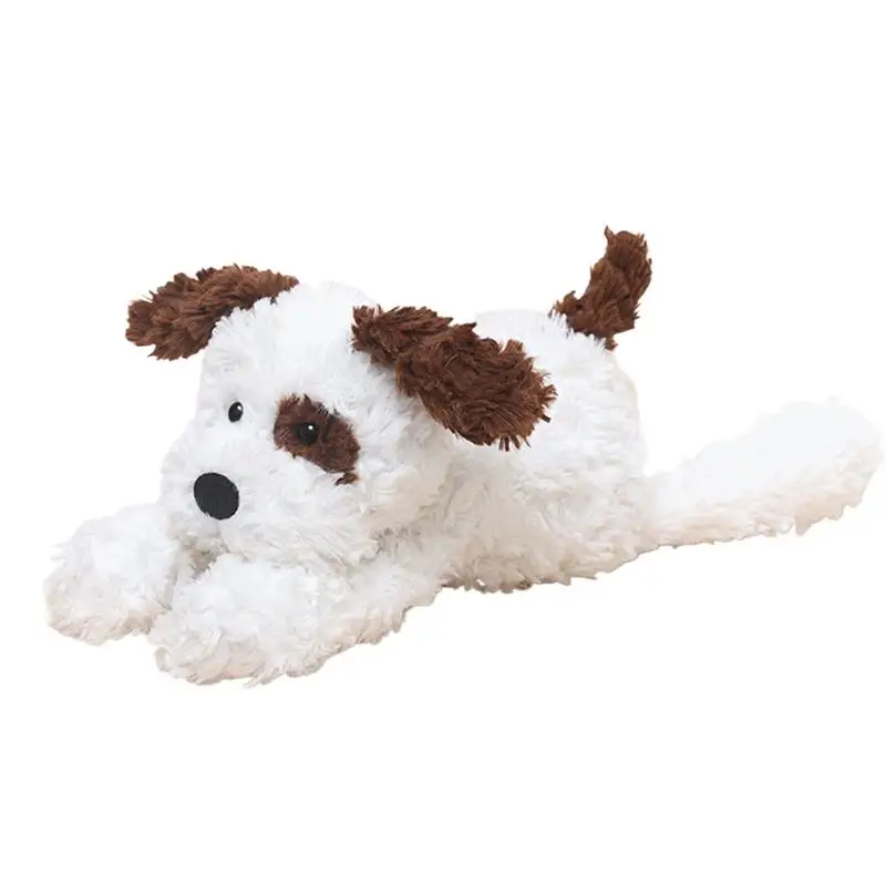 Simpatico cucciolo di peluche 35 cm morbido peluche per bambini sdraiato bambola adorabile cane che dorme bambola di pezza per bambini adulti supporto emotivo