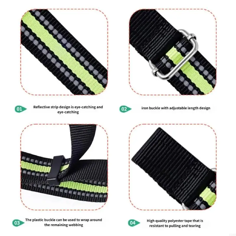 High Performances Skiing Strap Ski Binding Strap Features Quick Releases and Safe Lock Mechanism Skiing Safety Strap 4XBB