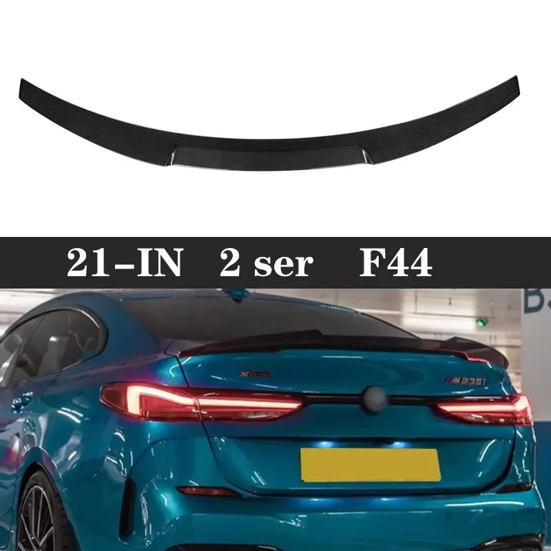 

Для BMW 2 серии F44 2020 + спойлер из углеродного волокна, шунт, задние хвостовые плавники, крыло автомобиля утконоса, модернизация заднего крыла, обновление