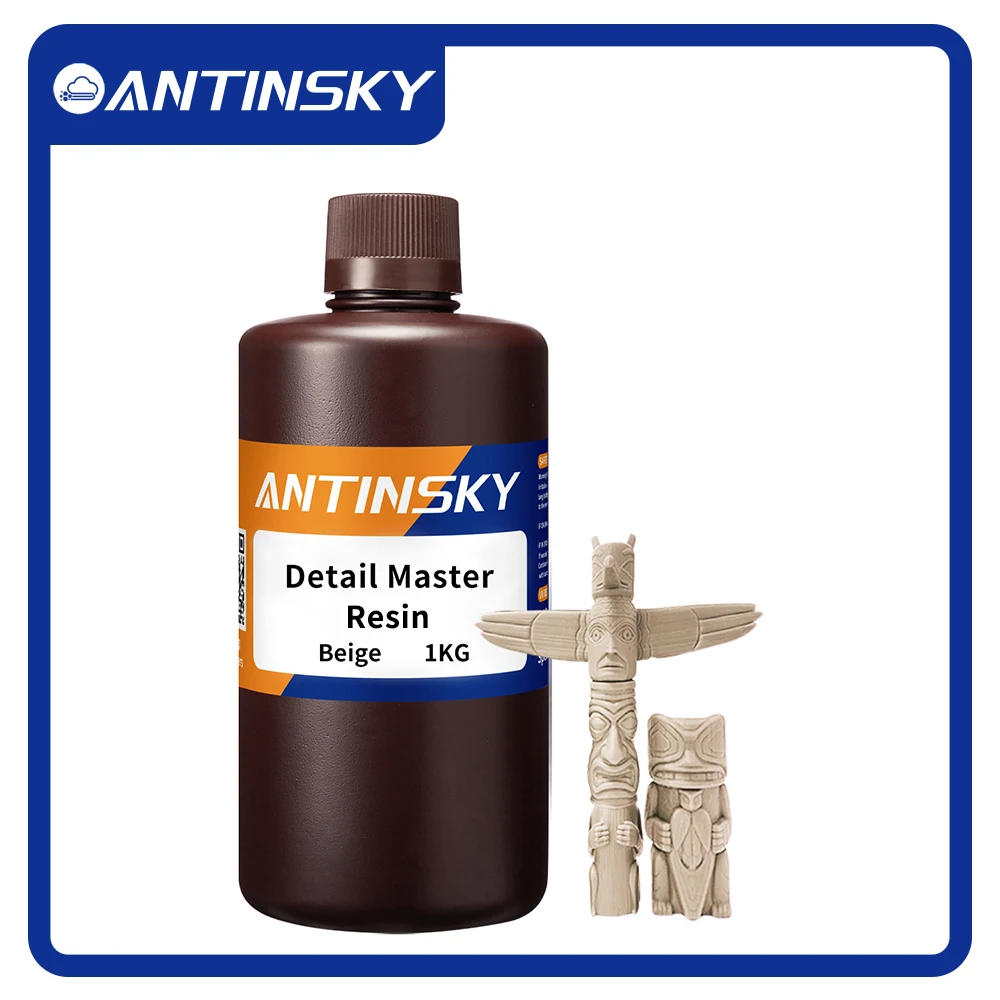 

Фотополимер Antinsky Detail Master 405 нм, 1 кг, для 3D-принтеров Elegoo/Anycubic/Creality LCD, высокоточный, с низкой усадкой