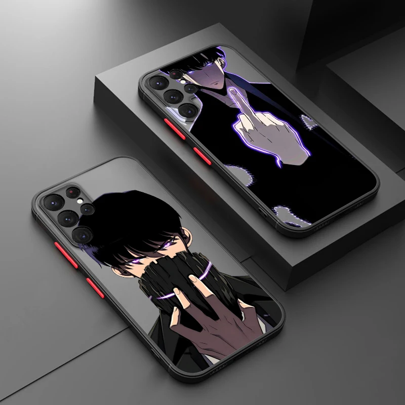 

Solo Leveling Anime Samsung A72 A54 A53 A52S A34 A32 A33 A24 A23 A22S A02 Lite Frosted Translucent Phone Case
