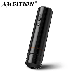 Ambition Ninja Nova 2024 Latest Unlimited Wireless Tattoo Pen Machine 4.0/3.5mm Stroke Brushless Motor for Tattoo Artist Body