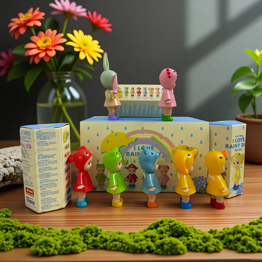 جديد جودة عالية سوني الملاك شخصية صغيرة أحب يوم المطر سلسلة صندوق أعمى لطيف أنيمي صغير ديكور الأطفال مفاجأة هدية