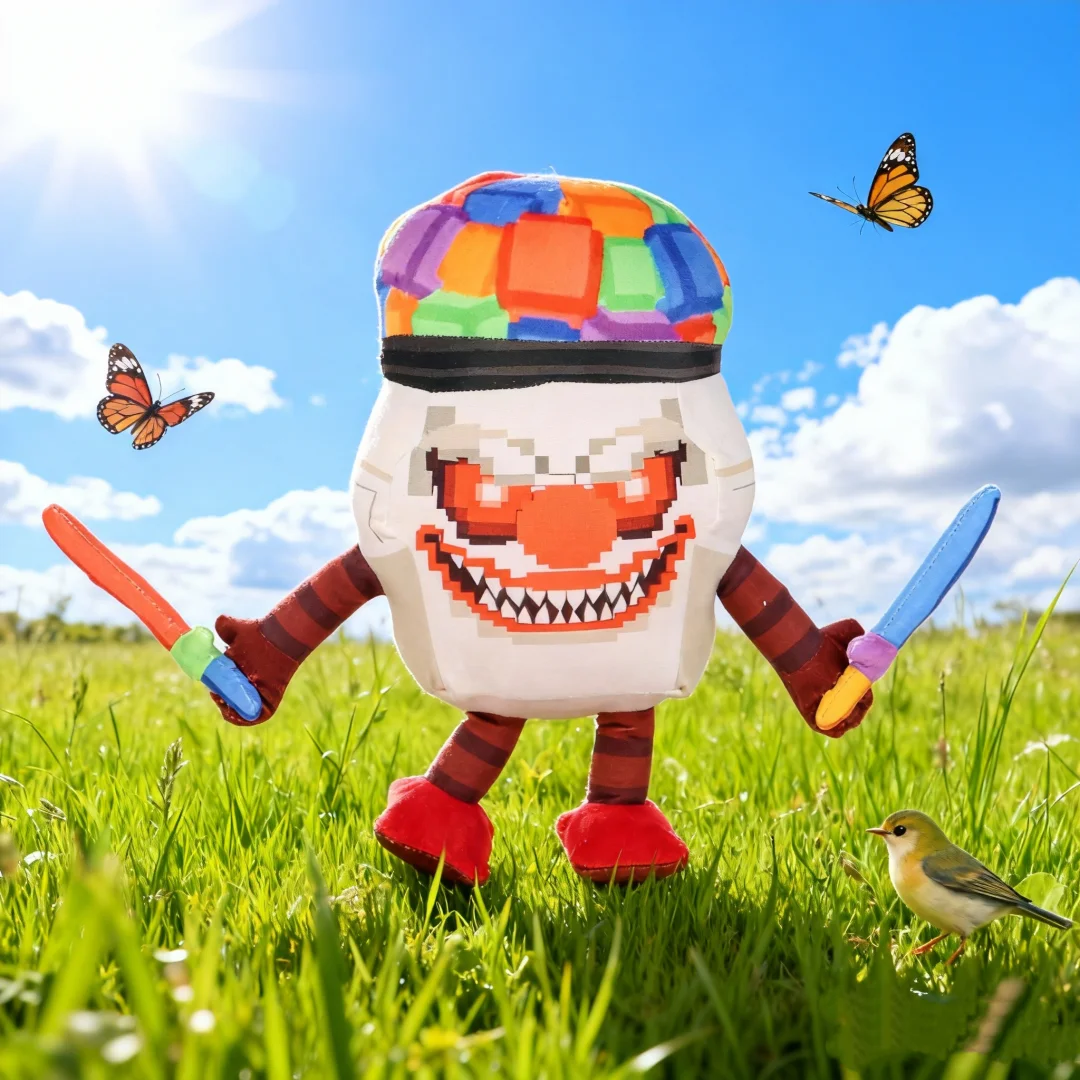 

New Steal a Brainrot Plush Cappuccino Clownino Game Peripheral Toy Gift Cappuccino Clownino Game Fan Kid Birthday Christmas Gift