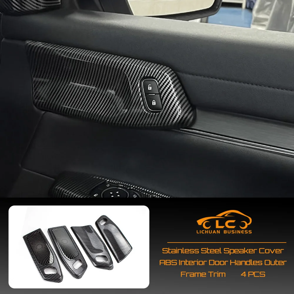 

Stainless Steel Speaker Cover ABS Interior Door Handles Outer Frame Trim for Ford Everest 2023