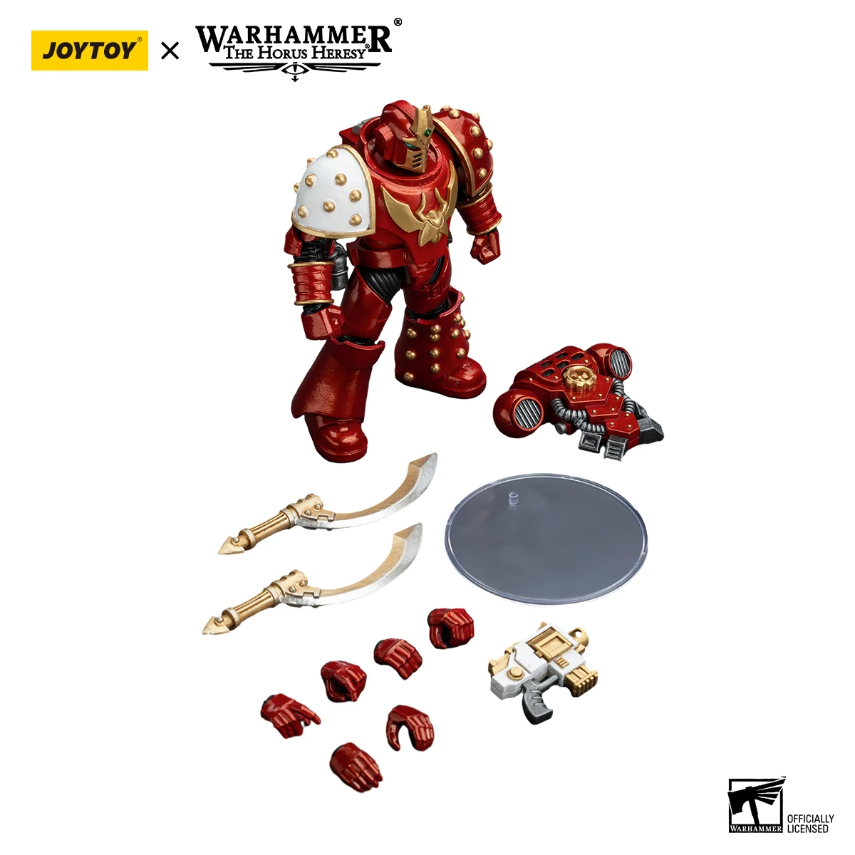 [متوفر] JOYTOY Warhammer 30K 1/18 عمل الشكل ألف أبناء Khenetai غامض كابال Khenetai Blademaster جمع لعبة مجسمة