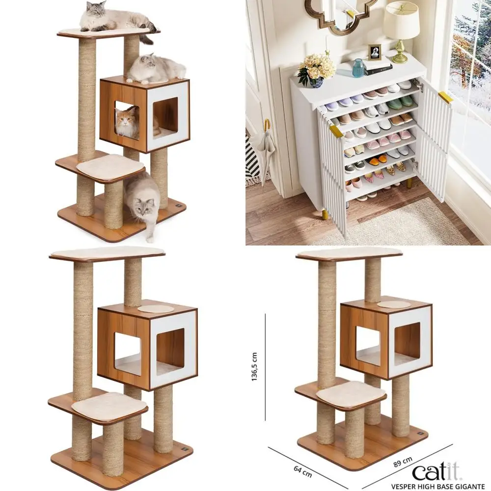 

Мебель из гигантского кошачьего дерева для крупных кошек, высокое основание, качество премиум-класса, идеально подходит для игр и отдыха