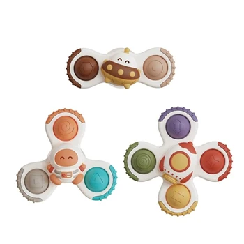 Suction Cup Spinner High Chair Baby Toys 6 12 Months Rotating Rattle Bath Shower Educational Montessori Game for 1 2 3 Years