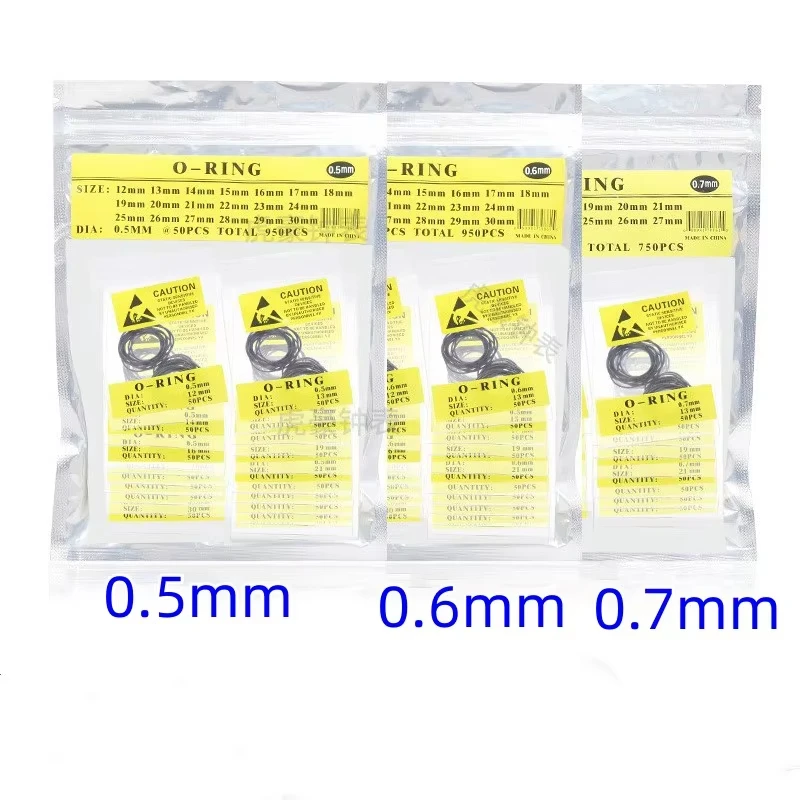 

1 Bag 0.5/ 0.6/ 0.7mm Rubber Watch O Ring Waterproof Watch Gaskets Sealing Washer Watch Back Case Watch Repair Tool Accessories