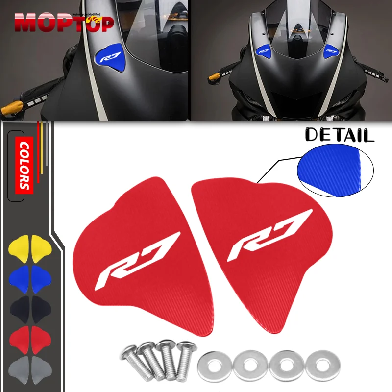 2024 New R7 Motorcycle Mirror Hole Cover Windscreen Driven Mirror Eliminators Cap Accessories For YZF-R7 yzf-r7 2022 2023 2024