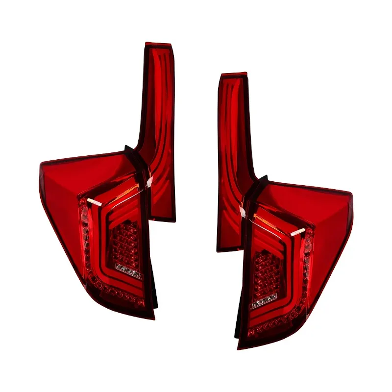 

Smoked Red Lens Rear Lamp Taillight for Honda Fit Jazz 2014-2020 LED Tail Lights with Brake Turn Signal Reverse Light