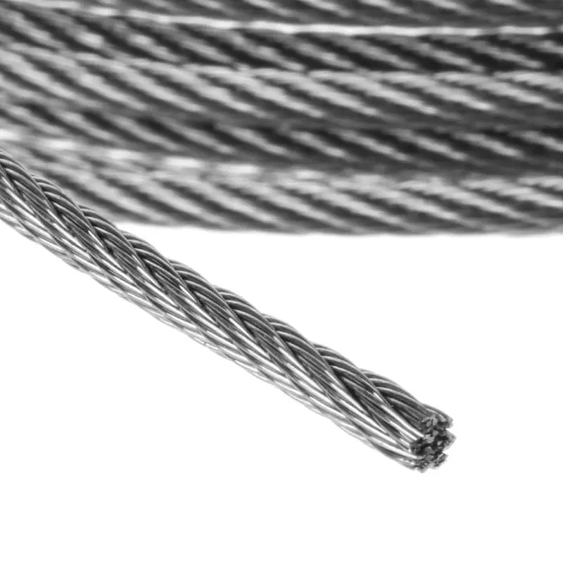 Nuovo 10m 304 Filo di Acciaio inossidabile Corda Morbido di Pesca Cavo di Sollevamento 7 Moltiplicare 7 Clothesline