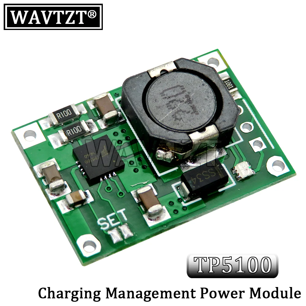 TP5100 charging management power supply module board TP5000 1A 2A compatible with 4.2V 8.4V single and double lithium batteries