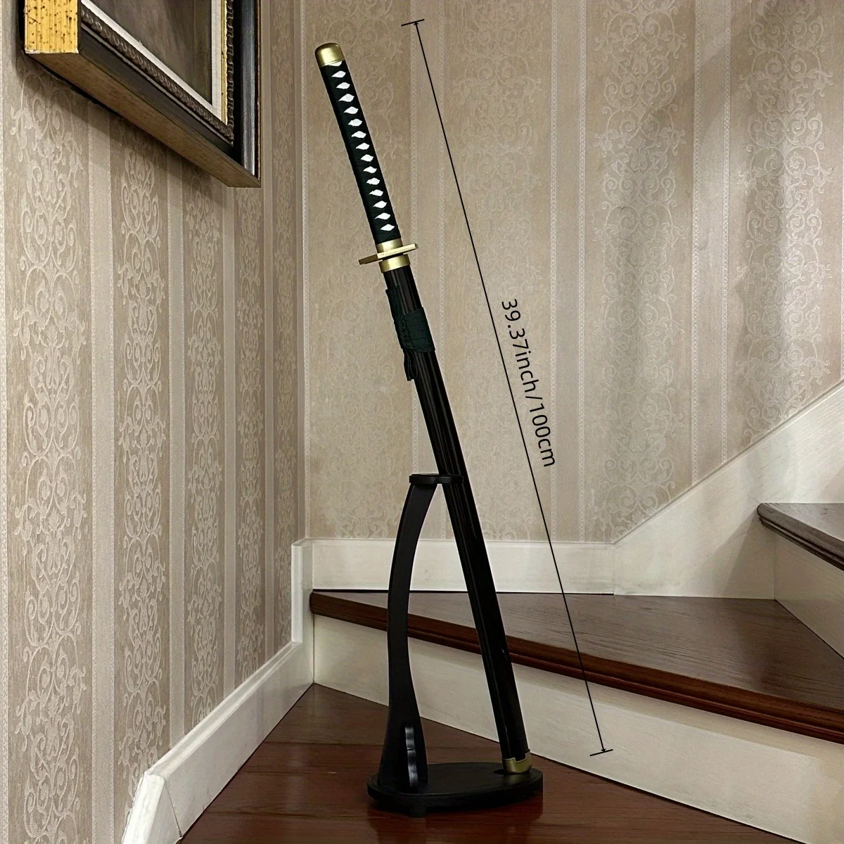 39.3 inch Bleach Aizen Sousuke Houten Katana Zwaard Katana Sabel Ninja Mes Originele Samurai Sabel Cosplay Accessoires Prop Speelgoed