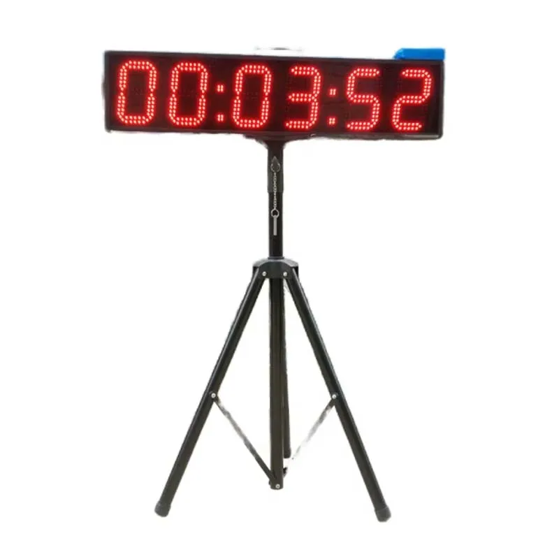 High Quality 4 Inch 6-Bit Light Emitting Diode Digital Timer Switch Waterproof Stopwatch with Remote Control for Interval Traini
