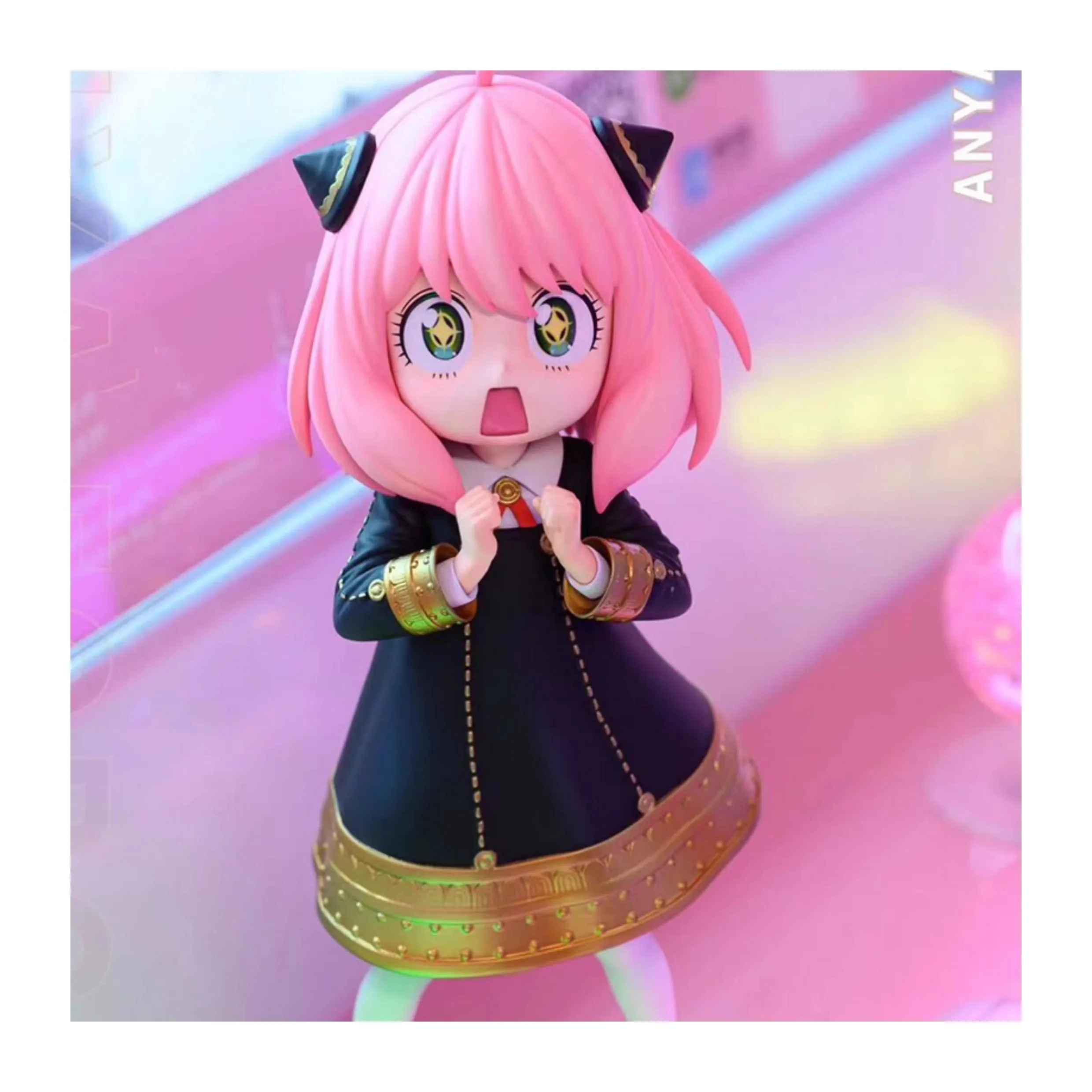 18CM Anime SPY Family Anya Forger Figure Star Eye Wakuwaku Cute Standing Model Toy Gift Collection Action Figure