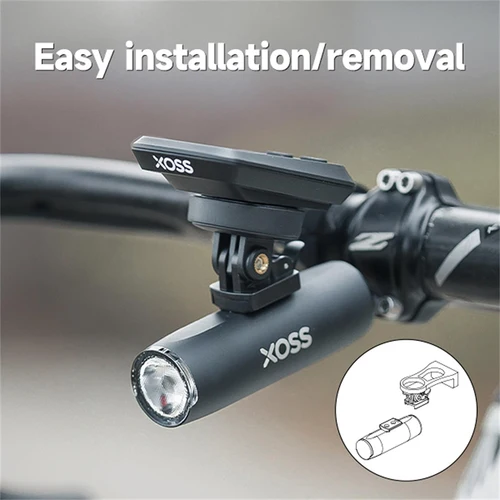 Imagen 2 del producto XOSS XL-800 faro de luz de bicicleta impermeable USB recargable carretera MTB lámpara frontal luz de bicicleta linterna ultraligera de aluminio
