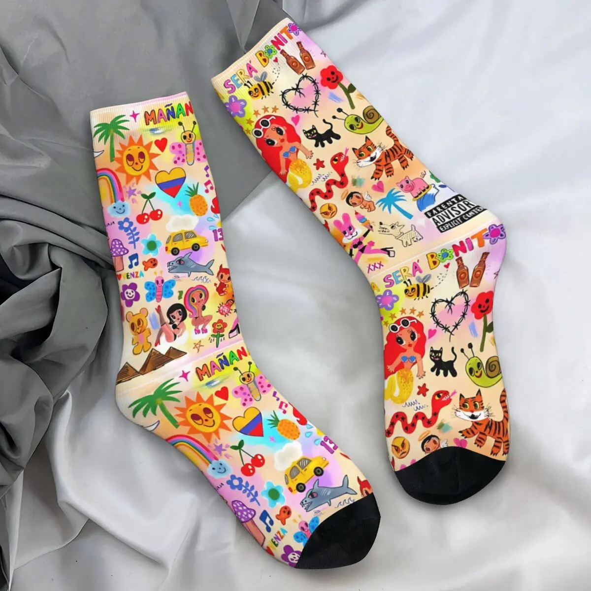 Bichota Season KAROL G 2023 Stockings Printed Kawaii Socks Winter Anti Skid Socks Men Running Sports High Quality Socks