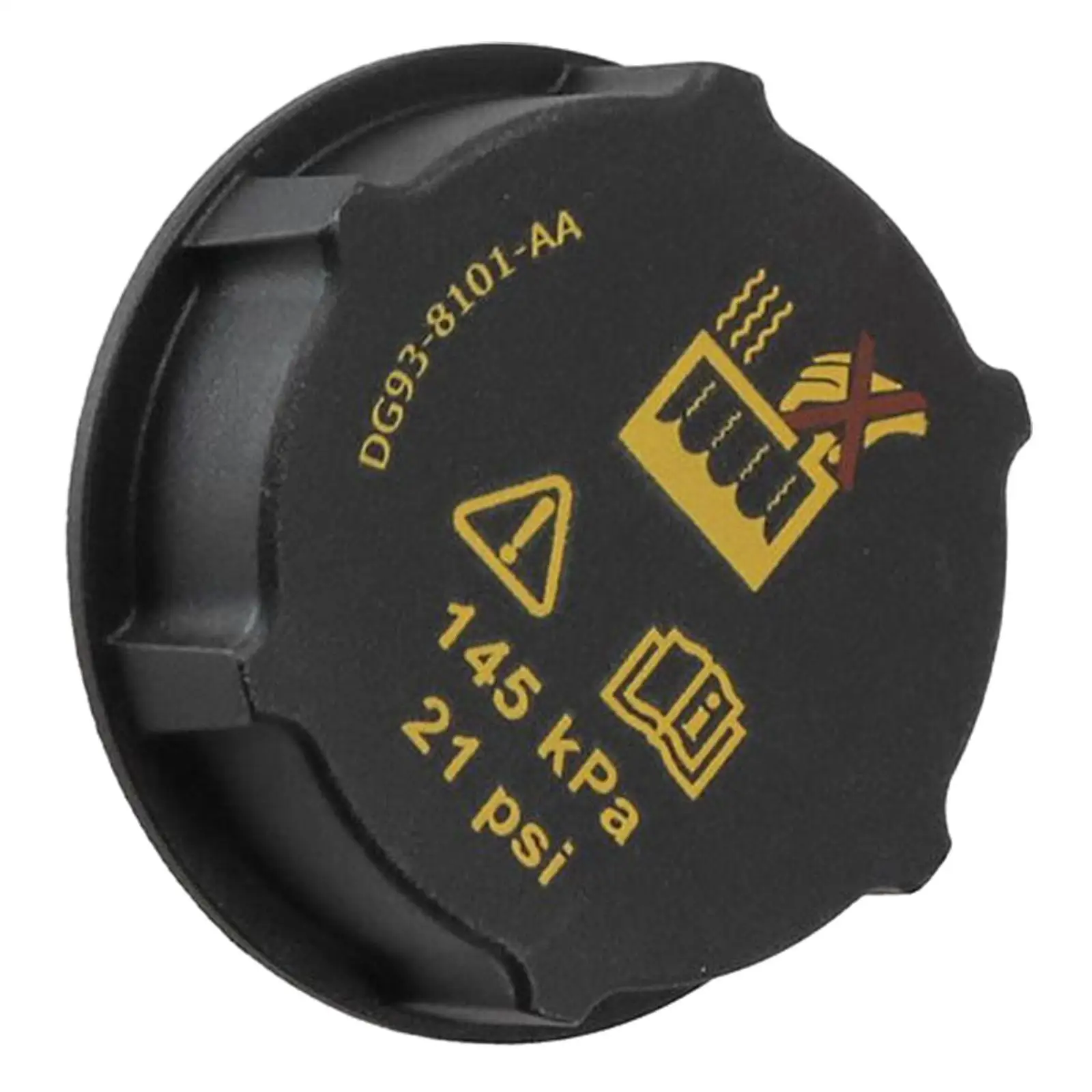 Tampa do tanque do líquido refrigerante do radiador preto 3M5H8100AD acessórios compatíveis para peças sobressalentes de fixação Ecosport